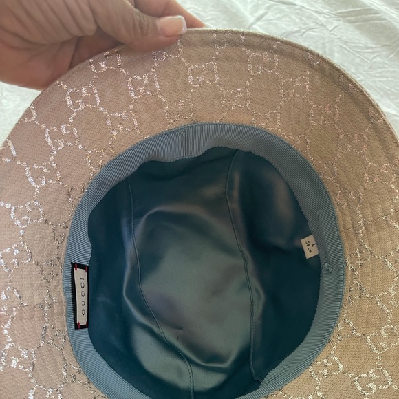 Gucci lame bucket hat